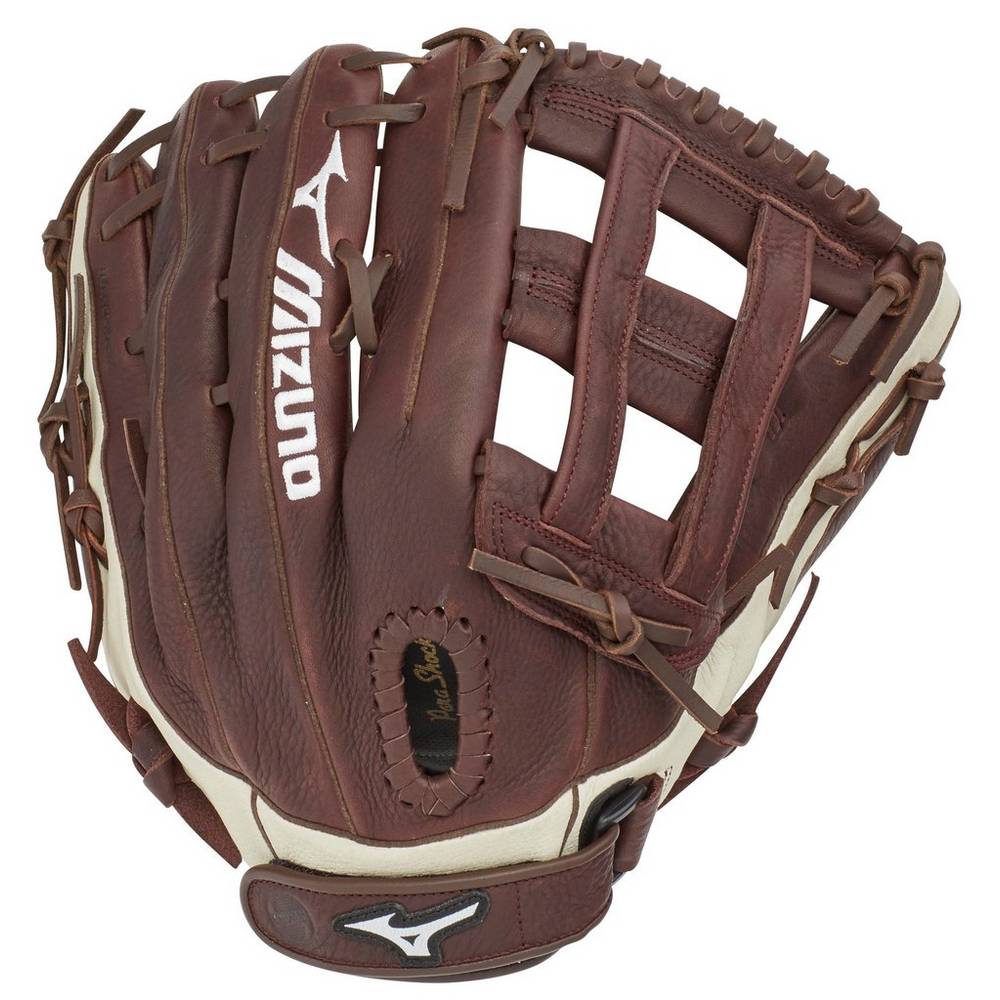 Mizuno Franchise Series Slowpitch 13" - Erkek Eldiven - Kahve/Gümüş Türkiye (DMINCH-372)